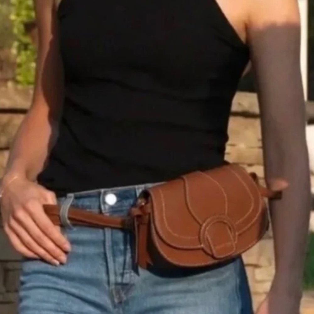 Rachel Zoe - EDESSI-200 Crossbody and Belt Bag, Brown, Vegan Leather  NEW